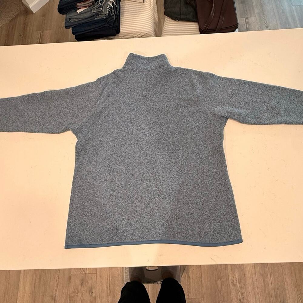 Patagonia Women’s Better Sweater 1/4 Zip Fleece Pullover XXL Blue Gray - Picture 4 of 4